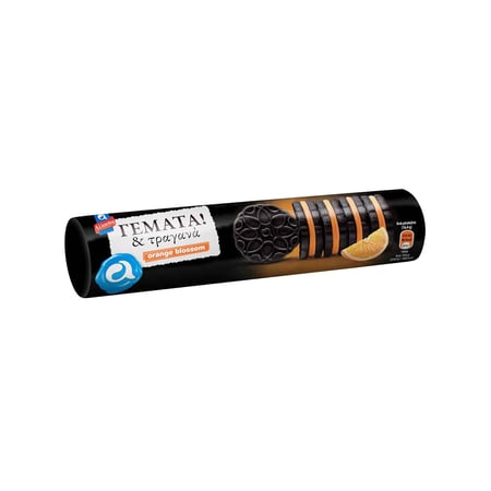 Allatini Sandwich Crunchy Biscuits Orange