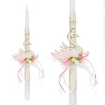 Easter Candle Wooden Swan