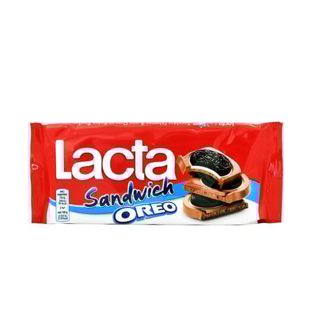 Lacta Milk Chocolate Oreo Sandwich / Σοκολάτα Γάλακτος Oreo 92g
