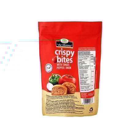To Manna Rusks with Tomato Pepper Onion
