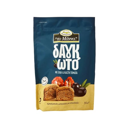 To Manna Rusks with Sundried Tomato and Olives