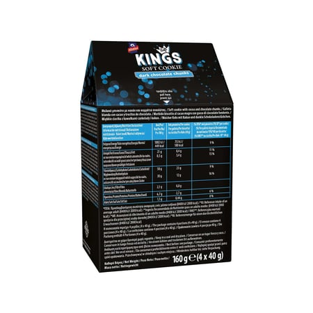 Allatini Kings Soft Cookies Dark Chocolate