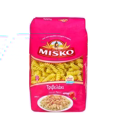 Misko Twirls Pasta Trivelaki / Πάστα Ζυμαρικών Τριβελάκι 500g