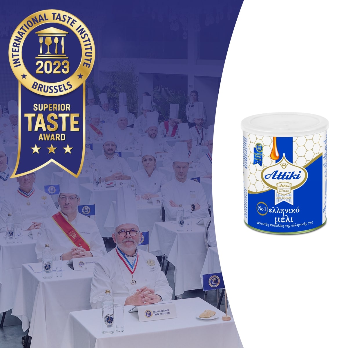 Attiki Greek Honey served with Greek breakfast products