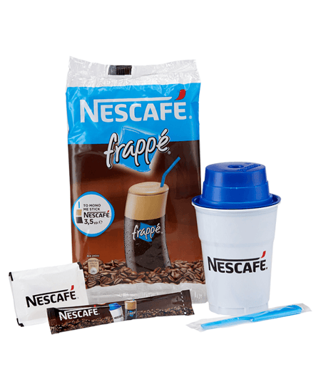 νες καφέ φραπέ με σέικερ