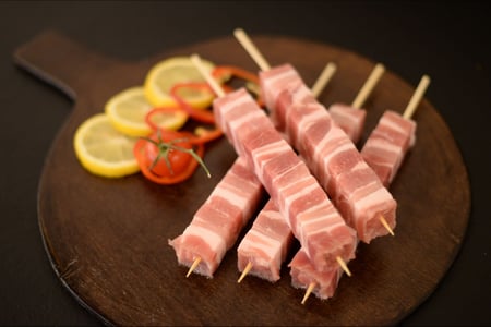 Pork Souvlaki Marinated / Σουβλάκι Χοιρινό Τετράγωνο (Μαριναρισμένο) 500g