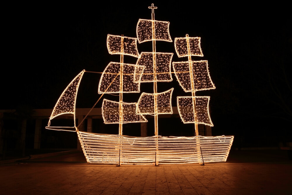 greek christmas boat