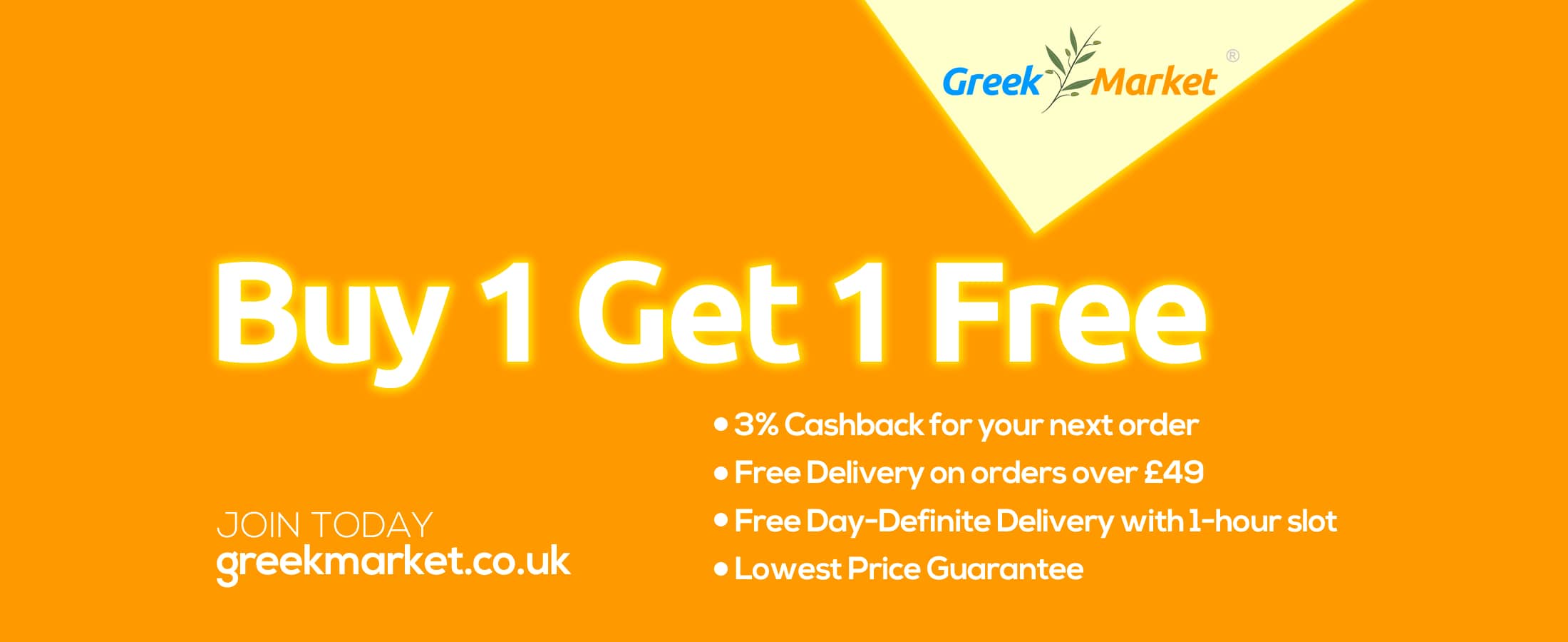 Buy 1 Get 1 Free @ Greek Market
