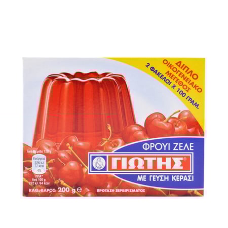 Jotis Jelly Crystals Cherry / Φρουί Ζελέ Κεράσι 2x100g