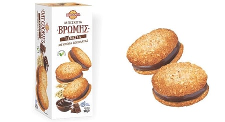 Violanta Soft Cookies with Chocolate Filling / Βιολάντα Μπισκότα Βρώμης Γεμιστά με Κρέμα Σοκολάτα 180g