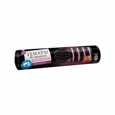 Allatini Sandwich Biscuits Strawberry / Αλλατίνη Μπισκότα Γεμάτα & Τραγανά Φράουλα 230g