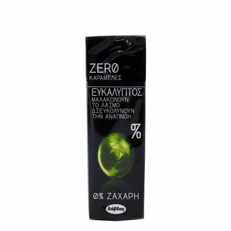 Lavdas Zero Candies (Karameles) Eucalyptus / Λάβδας Καραμέλες 0% Ευκάλυπτος 32g