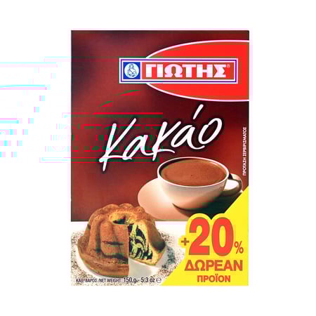Jotis Powder Cocoa / Γιώτης Κακάο σε σκόνη 125g+20%