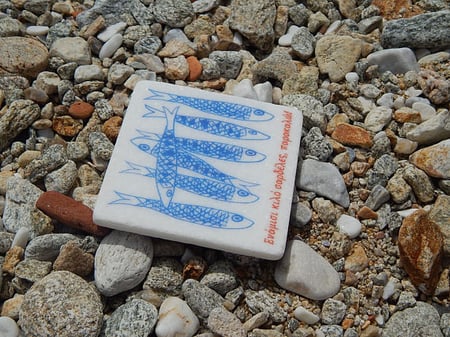 Sardines by the Kilo Marble Magnet