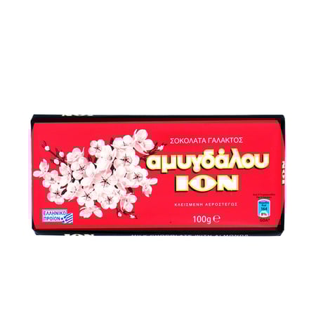 Ion Almond Milk Chocolate / Σοκολάτα Γάλακτος Αμυγδάλου 100g