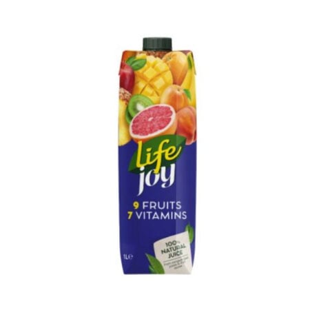 life joy 9 fruits φυσικός χυμός 9 φρούτα 7 βιταμίνες