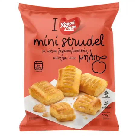 Chrysi Zymi Apple and Cinnamon Mini Strudel 500g