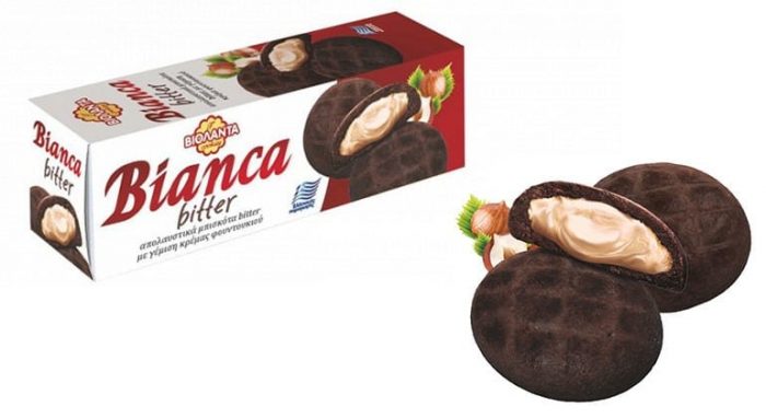 Violanta Bianca Bitter / Βιολάντα Μπισκότα με γέμιση κρέμας Φουντουκιού 135g