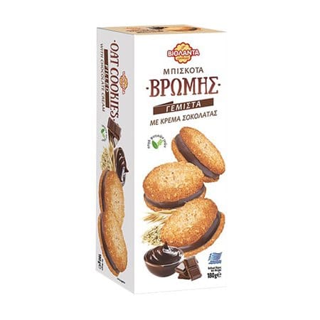 Violanta Soft Cookies with Chocolate Filling / Βιολάντα Μπισκότα Βρώμης Γεμιστά με Κρέμα Σοκολάτα 180g