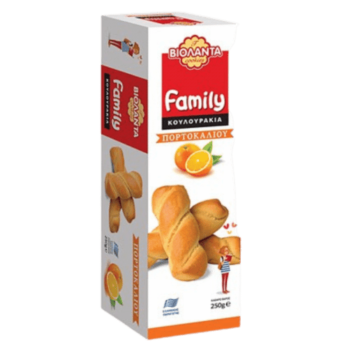 Violanta Family Biscuits with Orange / Βιολάντα Μπισκότα Πορτοκαλιού 250g