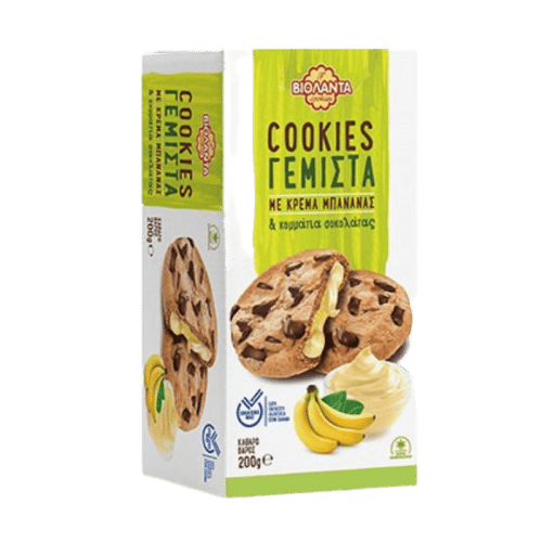 Violanta Cookies Filled with Banana Creme / Βιολάντα Μπισκότα Γεμιστά με Κρέμα Μπανάνας 200g