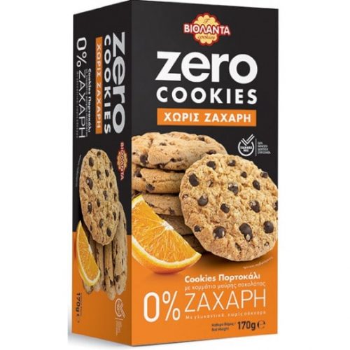Violanta Cookies Orange ZERO / Βιολάντα Μπισκότα με Πορτοκάλι 0% Ζάχαρη 170g