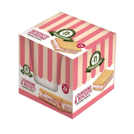 Loukoumi with Biscuits