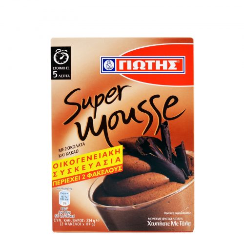 Jotis Super Mousse Mix Chocolate & Cocoa / Γιώτης Μείγμα για μους με Σοκολάτα και Κακάο 234g