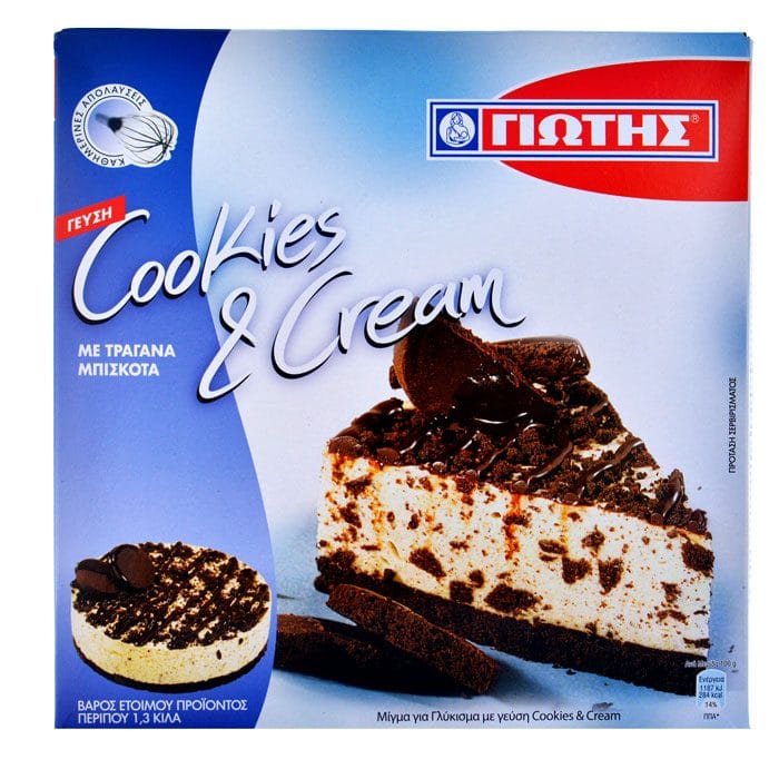 Jotis Cookies & Cream / Γιώτης Γλύκισμα Μπίσκοτα & Κρέμα 720g