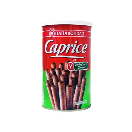 Papadopoulou Caprice -30% Sugar / Παπαδοπούλου Πουράκια Σοκολάτα 30% Λιγότερη Ζάχαρη 250g