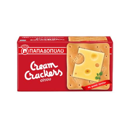 Papadopoulou Cream Crackers Wheat / Παπαδοπούλου Κράκερς Σίτου 140g