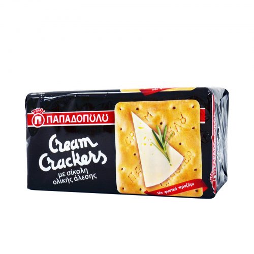 Papadopoulou Cream Crackers Rye / Παπαδοπούλου Κράκερς Σίκαλης 175g