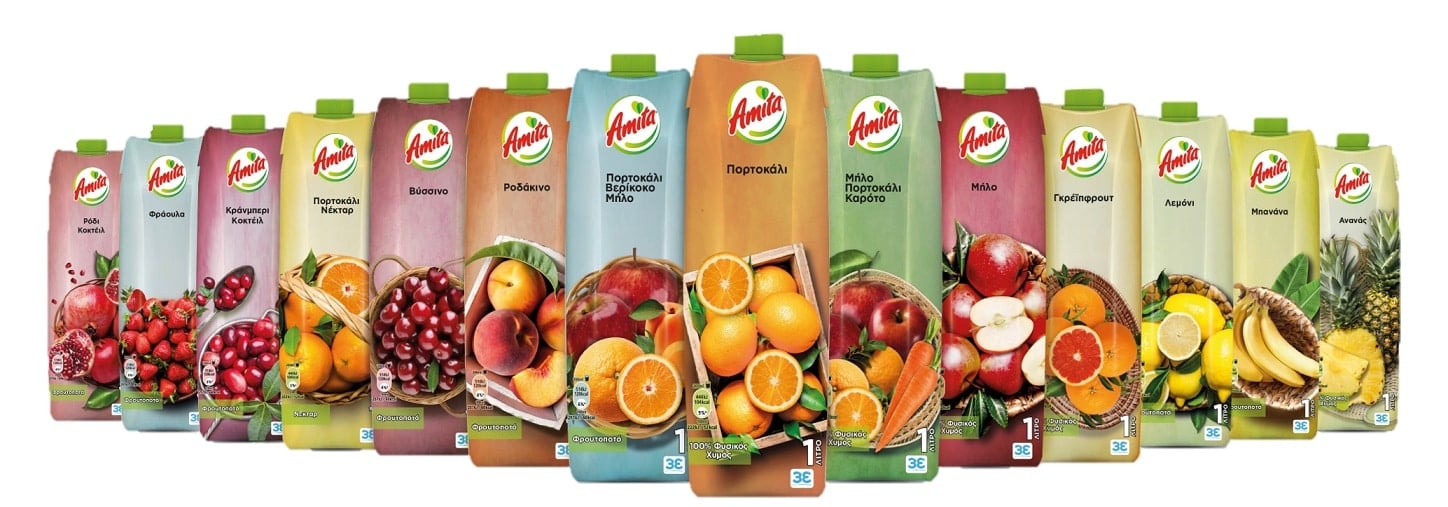 Amita Juice Froutopoto Sour Cherry / Φρουτοποτό Βύσσινο 250ml