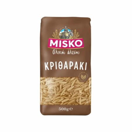 Misko Orzo (kritharaki) Medium Whole Wheat / Κριθαράκι Ολικής Άλεσης Μέτριο 500g