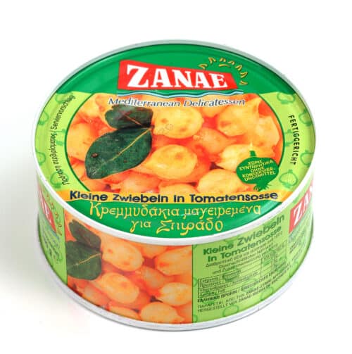 Zanae Onions in Tomato Sause / Κρεμμυδάκια Μαγειρεμένα (για Στιφάδο) 280g