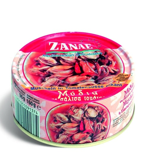 Zanae Mussels in tomato sauce / Μύδια με Σάλτσα Τομάτας 160g
