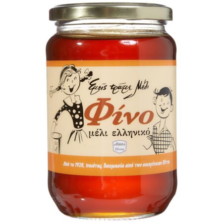 Fino Greek Honey 900g / Φίνο Μέλι Ελληνικό Γυάλινο Βάζο