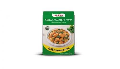 Palirria Giant Beans with Greens / Παλίρροια Φασόλια γίγαντες με χόρτα 200g