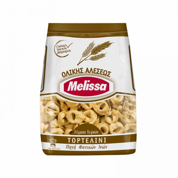 Melissa Whole Wheat Tortellini / Πάστα Ζυμαρικών Ολικής Αλέσεως Τορτελίνι Γέμιση Τυριών 250g
