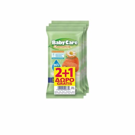 BabyCare Mini Pack Chamomile 3x12τεμ / Μωρομάντηλα Χαμομήλι (2+1 Free)