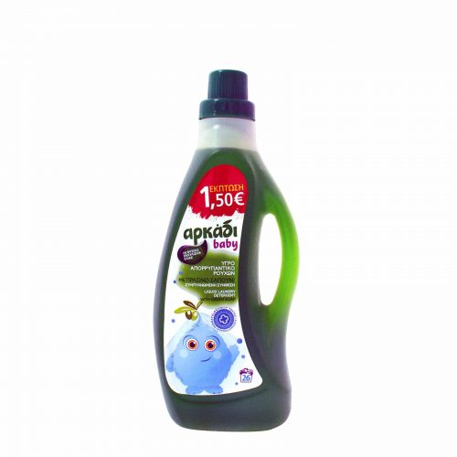Arkadi Baby Laundry Liquid Detergent with Soap / Αρκάδι Υγρό Απορρυπαντικό Ρούχων με Σαπούνι Baby (1,575lt / 26μεζ)