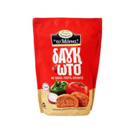 To Manna Rusks with Tomato Pepper Onion