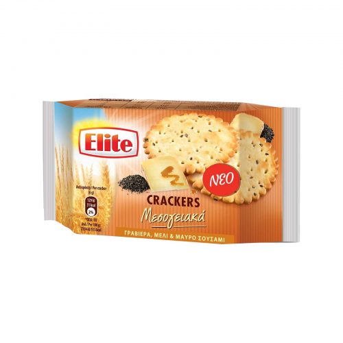 Elite Crackers Brown Sugar & Cinnamon / Μεσογειακά Καστανή Ζάχαρη & Κανέλα 105g