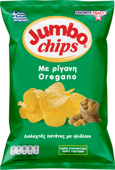 Jumbo Chips (Patatakia) with Oregano / Πατατάκια με ρίγανη 130g