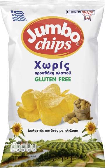 Jumbo Chips Unsalted / Πατατάκια Χωρίς Αλάτι 200g