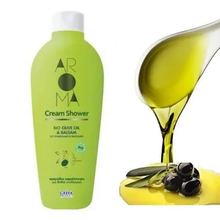 Aroma Bio Olive Oil and Balsam Shower Cream / Αφρόλουτρο Ελαιόλαδο & Βάλσαμο Αφρόλουτρο 750ml