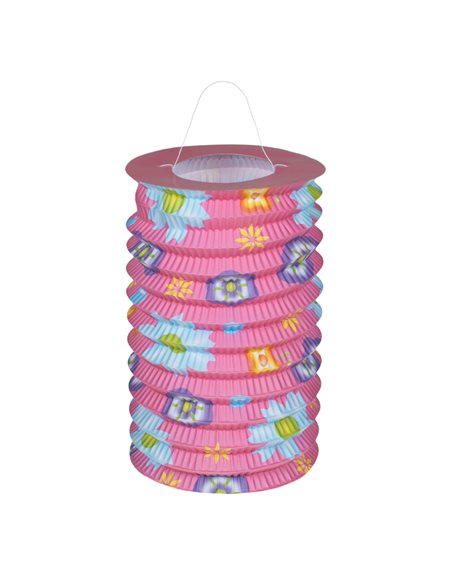 Easter Lantern Pink with Flowers