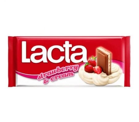 Lacta Milk Chocolate Strawberry & Cream