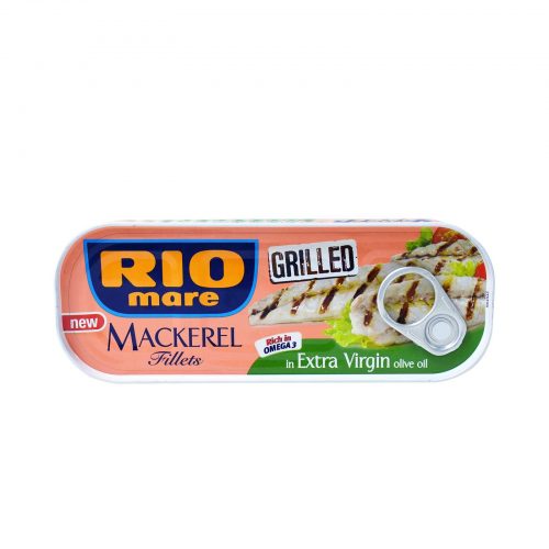 Rio Mare Al Naturale Grilled Mackerel Fillets with Olive Oil / Φιλέτα Σκουμπρί στη Σχάρα σε εξ.παρθένο Ελαιόλαδο 120g
