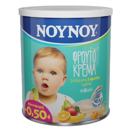 Noynoy Baby Cream with 5 Fruits / ΝΟΥΝΟΥ Παιδική Κρέμα με 5 Φρούτα 300g
